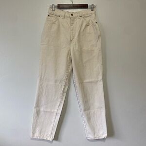 Lands' End Beautiful Vintage Olive High Waist Mom Jeans Size 12